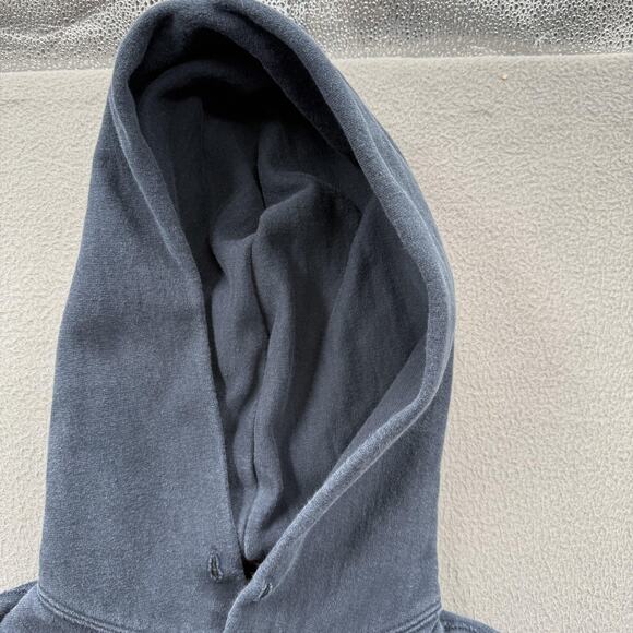 Champion x Todd Snyder Hoodie Mens X-Small Blue Ribbed Side Panels Kangaroo - Picture 10 of 10